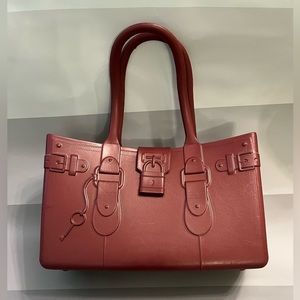 Great Bag Co. large rubber purse,burgundy, 3D printed style